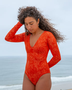 Valentina Surf Suit - Mandarina